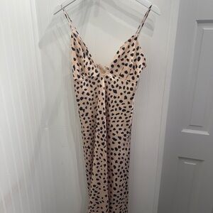 By Together Cream and Black Spotted Dress